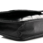 Lambskin Quilted Wallet On Chain WOC Black