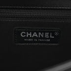 Calfskin Chevron Quilted New Medium Boy Flap Black