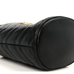 Calfskin Matelasse Mini GG Marmont 2.0 Bucket Bag Black