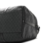GG Supreme Monogram Medium Carry-On Duffle Bag Black Grey