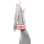 Calfskin Matelasse Mini GG Marmont Shoulder Bag  Wild Rose