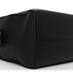 Matte Grained Calfskin India 15.75 Black