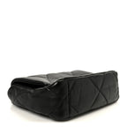 Lambskin Quilted Medium Chanel 19 Flap Black