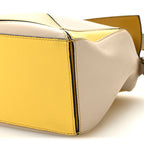 Grained Calfskin Small Puzzle Bag Ocre Yellow