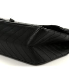 Sheepskin Chevron Quilted 2.55 Reissue 225 Double Flap So Black