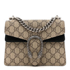 GG Supreme Monogram Mini Dionysus Shoulder Bag Black