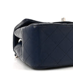 Caviar Quilted Mini Square Flap Navy