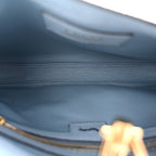 Snakeskin Ostrich Calfskin Small Jackie 1961 Hobo Blue Multicolor