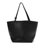 Grained Calfskin Park Tote Three Black