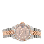 Stainless Steel 18K Everose Gold Diamond 31mm Oyster Perpetual Datejust Watch Pink 278381RBR
