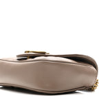 Calfskin Matelasse Super Mini GG Marmont Shoulder Bag Porcelain Rose