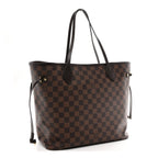 Damier Ebene Neo Neverfull MM Rose Ballerine