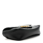 Calfskin Matelasse Super Mini GG Marmont Shoulder Bag Black