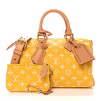 Calfskin Monogram Speedy P9 Bandouliere 25 Jaune Mat