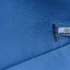Caviar Quilted Small Double Flap Blue