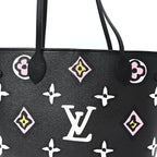 Monogram Giant Wild at Heart Neverfull MM Black