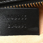 Calfskin Matelasse Mini GG Marmont Chain Shoulder Bag Black