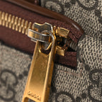 GG Supreme Monogram Azalea Calfskin Retro Interlocking G Multi-Function Bag Beige Ebony Brown Sugar