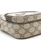 GG Supreme Monogram Mini Neo Vintage Double Zip Messenger Bag Beige New Acero Crop