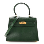 Lizard Mini Kelly Sellier 20 Vert Moyen
