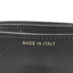 Lambskin Quilted Pearl Wallet On Chain WOC Black