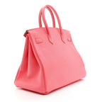 Togo Birkin 35 Rose Lipstick