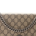 GG Supreme Monogram Medium Dionysus Shoulder Bag Taupe
