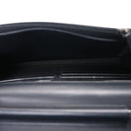 Aged Calfskin Quilted Lucky Charms 2.55 Reissue Wallet On Chain WOC Black
