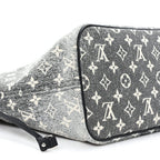 Denim Monogram Jacquard Neverfull MM Grey