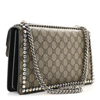 GG Supreme Monogram Crystal Small Dionysus Shoulder Bag Black