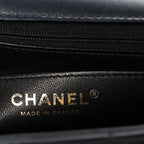 Lambskin Quilted Mini Rectangular Flap Black