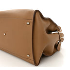 Matte Grained Calfskin Soft Margaux 17 Dark Taupe