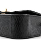Lizard Mini Rectangular Flap Black