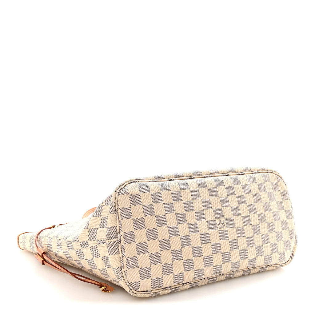 Damier Azur Neo Neverfull MM Rose Ballerine