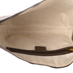 GG Supreme Monogram Web Small Ophidia Half Moon Hobo Brown