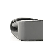 Caviar Quilted Jumbo Double Flap Grey