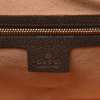 GG Supreme Monogram Web Medium Ophidia Tote Bag Brown