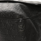 Guccissima Medium Flap Messenger Bag Chocolate