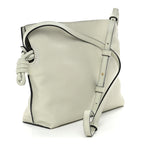 Calfskin Mini Flamenco Knot Clutch Light Celadon
