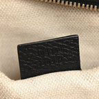 Pebbled Calfskin Small Soho Disco Bag Black
