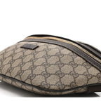 GG Supreme Monogram Belt Bag Dark Brown