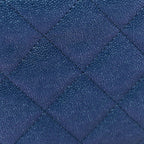 Iridescent Caviar Quilted Wallet on Chain WOC Dark Blue