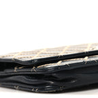 Calfskin Diamond Stitch Wallet On Chain WOC Black