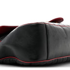 Vintage Effect Calfskin Matelasse Diagonal Large Torchon GG Marmont Shoulder Bag Black Romantic Cherry