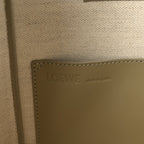 Jacquard Canvas Small Font Tote Ecru