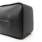 Soft Grained Calfskin Compact Hammock Shoulder Bag Black