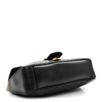 Calfskin Matelasse Small GG Marmont Shoulder Bag Black