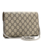 GG Supreme Monogram Mini Dionysus Chain Wallet Beige Taupe