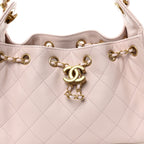 Caviar Quilted Mini Chanel 25 Handbag Light Pink
