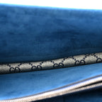 GG Supreme Monogram Blooms Small Dionysus Shoulder Bag Beige Navy Vintage Blue